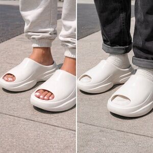 NIB XVESSEL Noahs Ark White Molded Clog Slide Sz M Unisex W 8.5-9 M 7.5💚